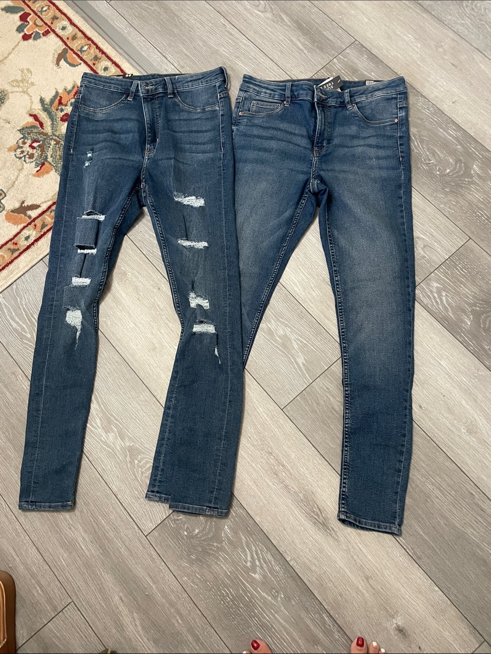 H&M Dark Blue Skinny Jeans Duo